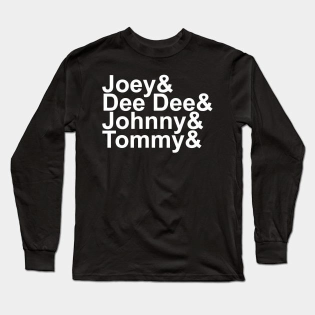 Joey& Dee Dee& Johnny& Tommy& Long Sleeve T-Shirt by jnapoleon